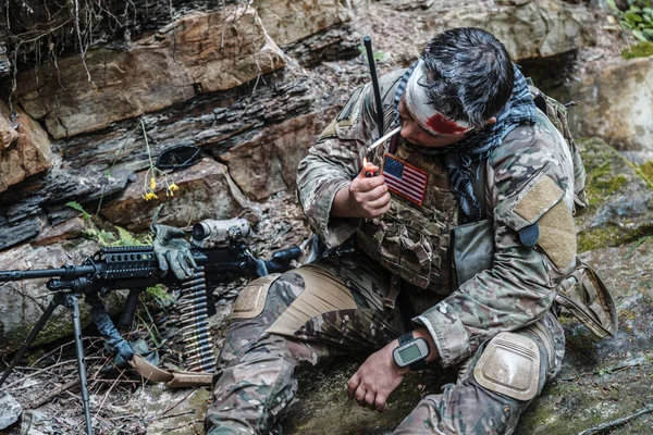 Sebesült hadsereg ranger — Stock Fotó