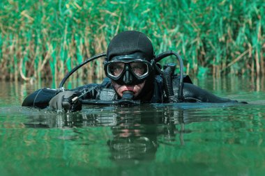 Navy SEAL frogman clipart