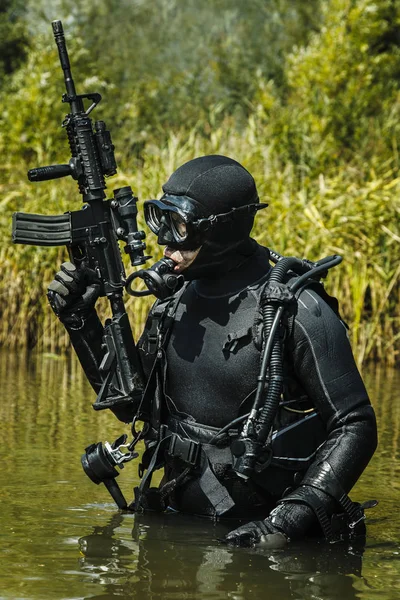 Frogman da Marinha SEAL — Fotografia de Stock