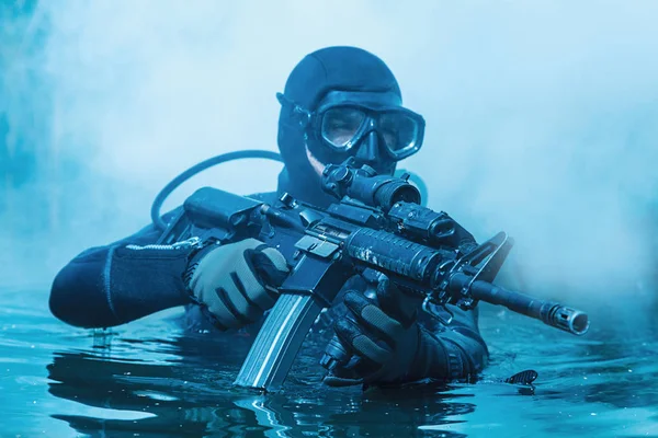 Navy Seal frogman — Stockfoto