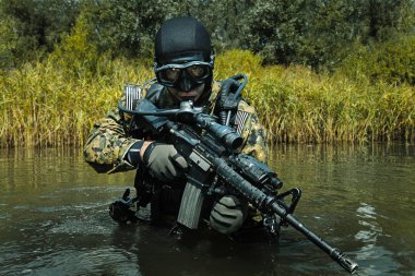 Navy SEAL frogman clipart
