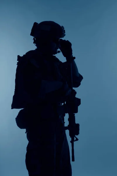 Marine Special Operator silhouette — Stock Photo, Image