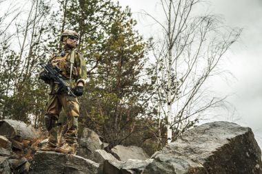 Norveç asker ormanda