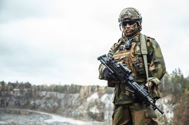 Norveç asker ormanda