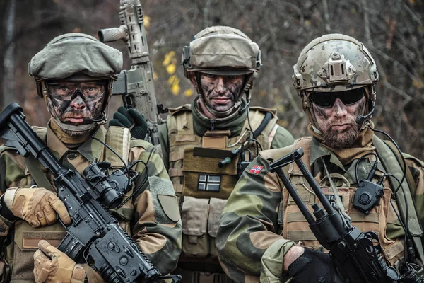 Soldados das Forças Armadas norueguesas — Fotografia de Stock