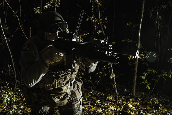 Raider Marsoc apontando armas — Fotografia de Stock