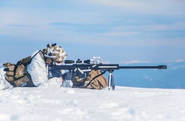 Kış kutup dağlar Harp