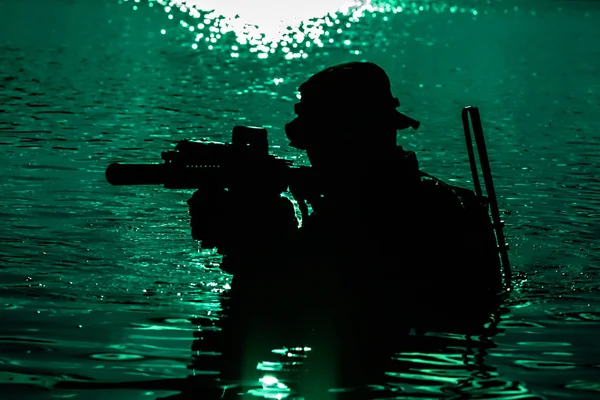 Orman nehirde geçiş