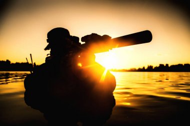 Orman nehirde geçiş