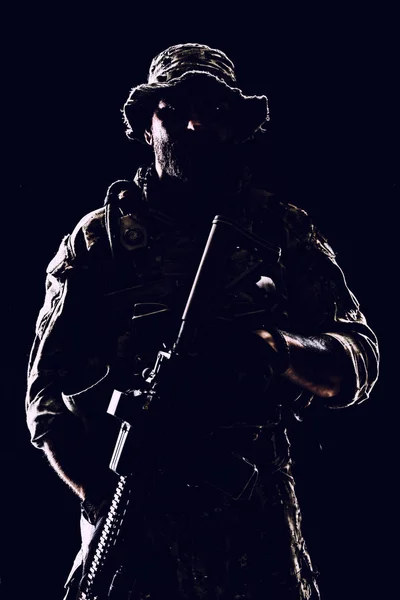 Bearded Spec ops Operator — Stock Photo, Image