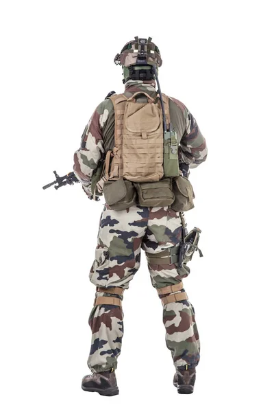 Franse paratrooper met wapens — Stockfoto