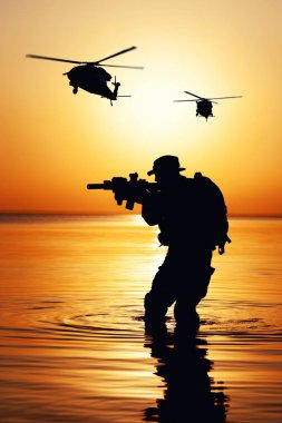 Ordu askeri silueti