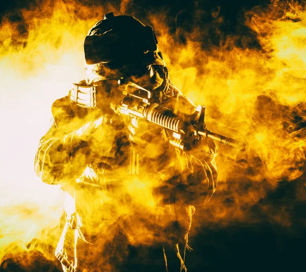 US Marine Soldier — Stok Foto
