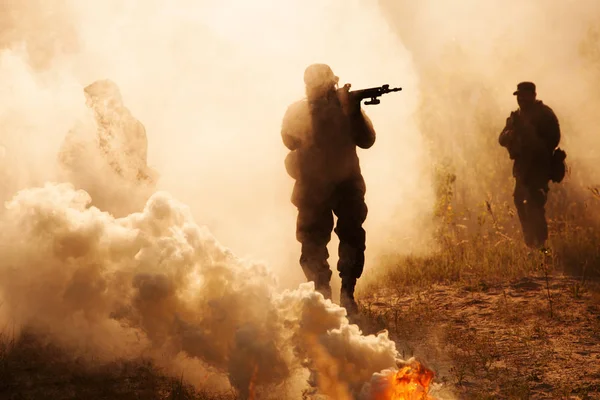 Marine americani in azione — Foto Stock