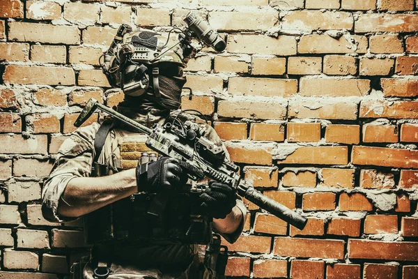 Tropas de elite do exército soldado das forças sociais militares — Fotografia de Stock