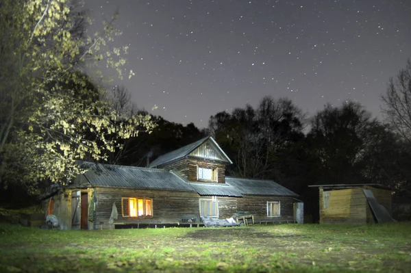 Céu noturno com estrelas — Fotografia de Stock