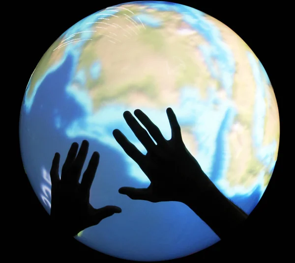 Hand hold earth concept — Stock Photo, Image