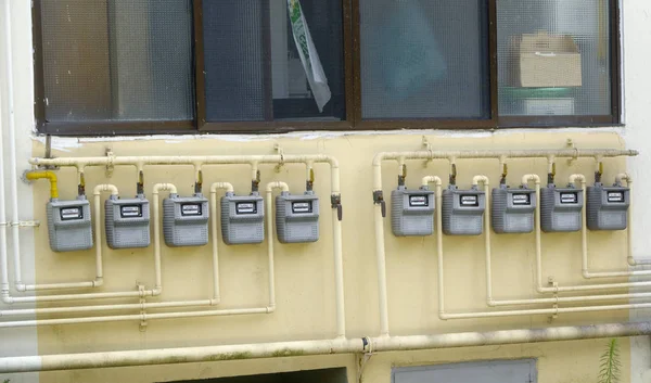 Borular ve gaz metre — Stok fotoğraf