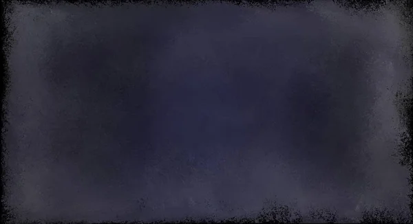 Елегантний чорний фон текстурований папір, сільський гранжевий дизайн кордону фарби з темно-фіолетовим синім сірим центром — стокове фото