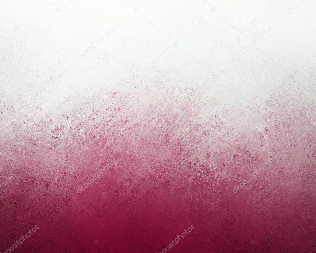 white and pink background design with gradient grunge borders in cloudy burgundy pink painted texture