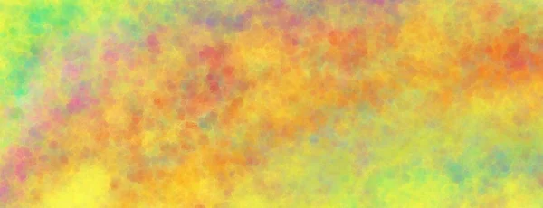 抽象的な絵を描いた背景のイラストで 光沢のある黄色のオレンジ色の赤紫色の金と緑の — ストック写真