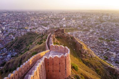 Aerial view of Jaipur clipart