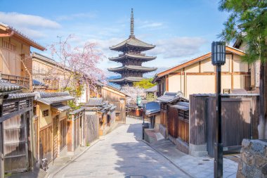 Cityscape Kyoto, kansai, Japonya