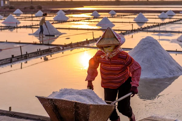 Salt field in Tainan — Stock Photo, Image