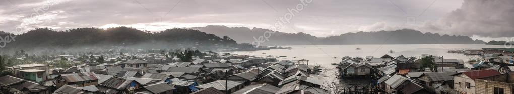 Coron town on Busuanga island — Stock Image Coron town on Busuanga island Royalty Free Stock Photos
