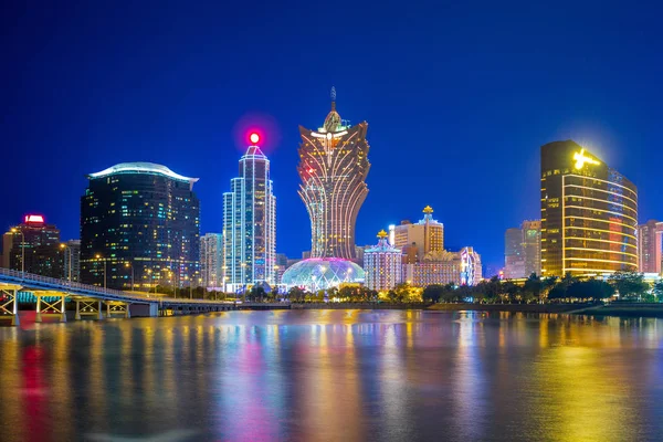 Skyline van macau aan zee — Stockfoto