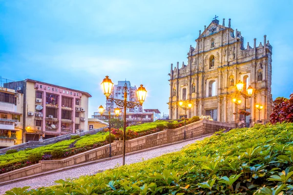 Ruinen von St. Paul 's in Macau, China — Stockfoto