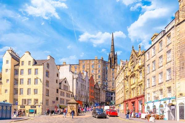 Edinburgh sokak görünümü — Stok fotoğraf