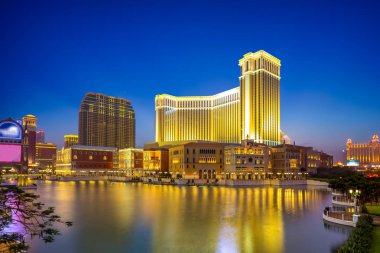 Bir Macau gece görünümü