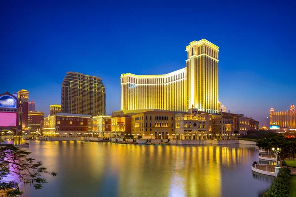 Visão noturna de um Macau — Fotografia de Stock