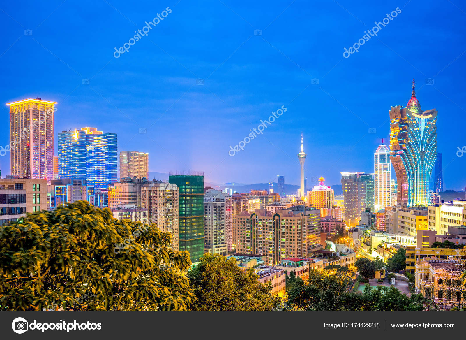 澳门的夜景 图库照片 C Richie0703