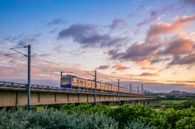 Tren çapraz köprünün Hsinchu, Tayvan