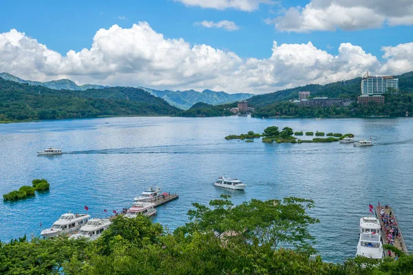 Paisagem Lago Sol Lua Nantou Taiwan — Fotografia de Stock