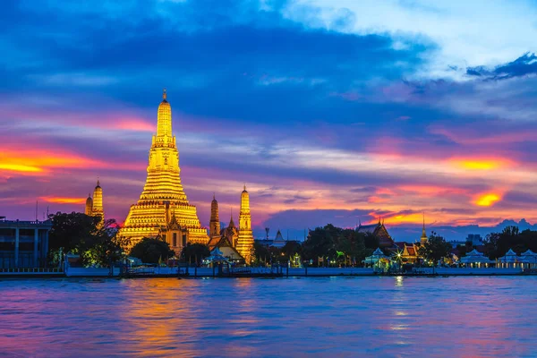 Wat Arun Chao Phraya River Στην Μπανγκόκ Ταϊλάνδη — Φωτογραφία Αρχείου