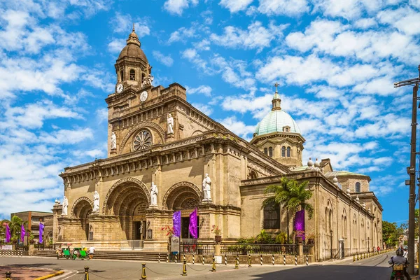 Manila Cathedral Intramuros Manila Filippinerna — Stockfoto