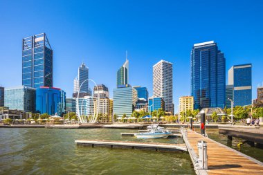 skyline of perth in western australia