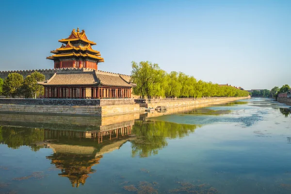 Угловая Башня Запретном Городе Пекин Китай — стоковое фото