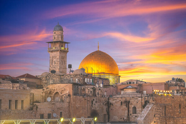 The Western Wall and Dome of the Rock, Jerusalem