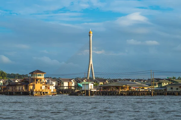 Sungai Kebun Híd Kampong Ayer Bruneiben — Stock Fotó