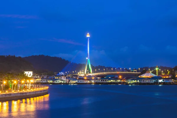 Sungai Kebun Bridge Bandar Seri Begawan Brunei — Fotografia de Stock