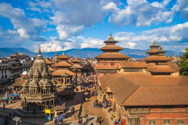 scenery of Patan Durbar Square at Kathmandu, Nepal clipart