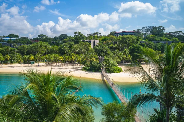 Pulau Palawan Beach Sentosa Singapur — Stockfoto