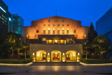 Taipei şehrinde Zhongshan Hall, Tayvan.