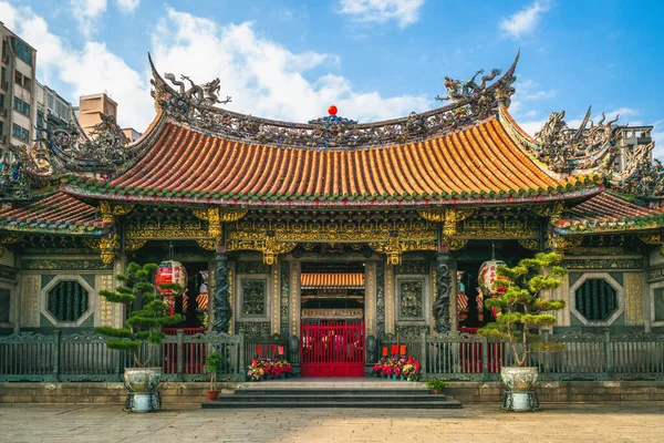 Храм Луншань Манка Построенный Тайбэе 1738 Году Поселенцами Фуцзяня Время — стоковое фото