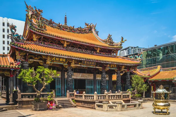 Lungshan Temple Manka Built Taipei 1738 Settlers Fujian Qing Rule — Stock Photo, Image