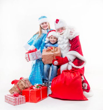 Noel Baba ile küçük çocuk